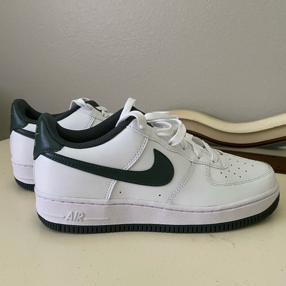 Nike Other - Nike Air White and Dark Green Air Forces